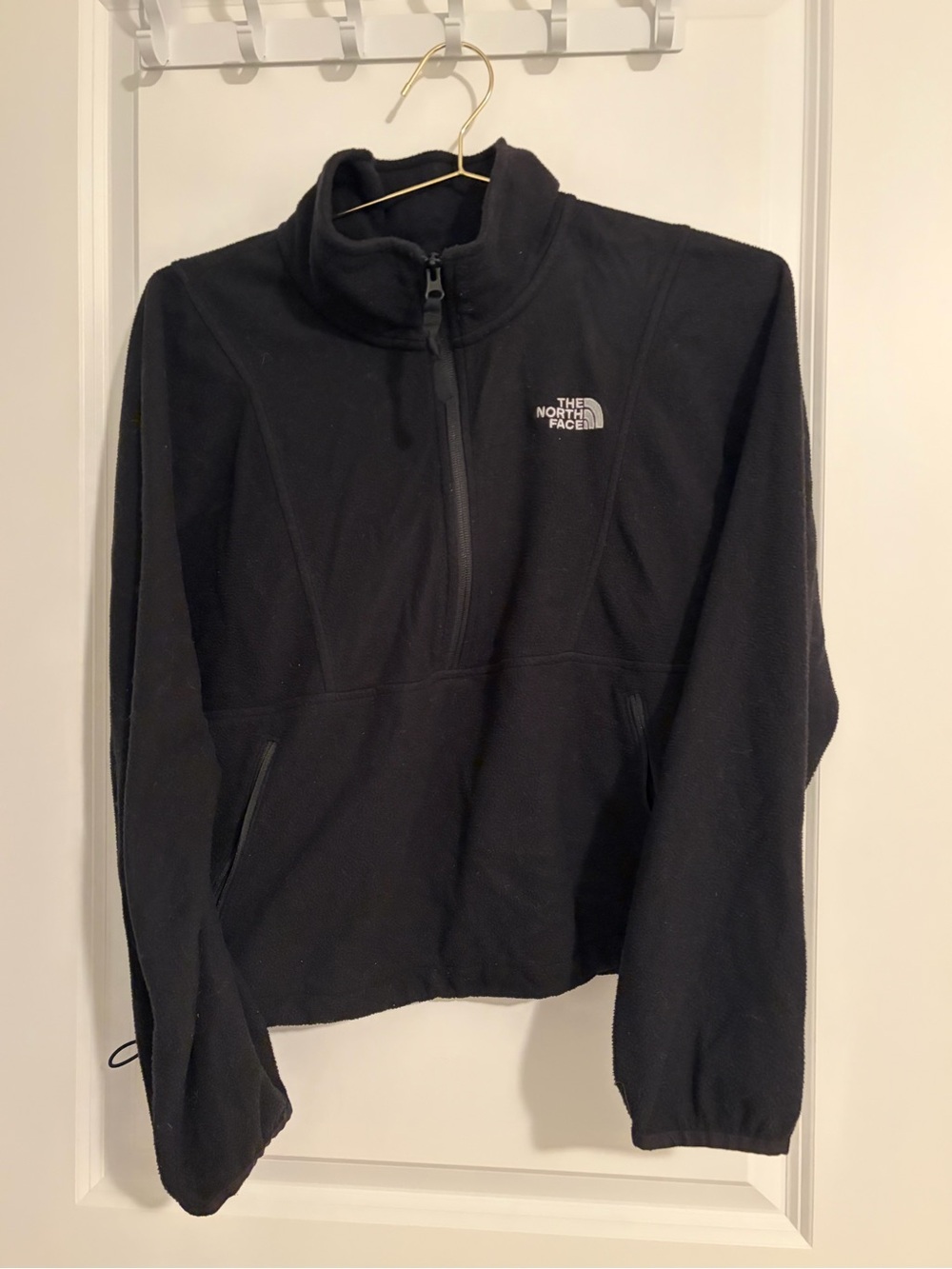 The North Face Women's Black Fleece in Half-Zip Jacket